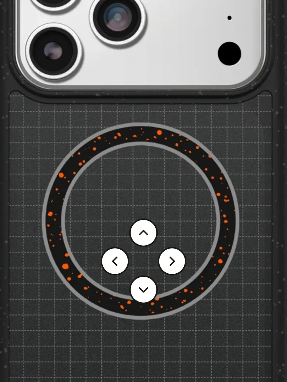 OtterBox Sole Series MagSafe Phone Case in Black with Orange Accent